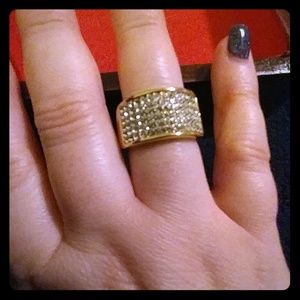 Touchstone Crystal pave ring